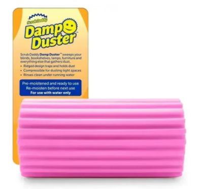 Scrub Daddy Гъба за почистване на прах Damp Duster - розова