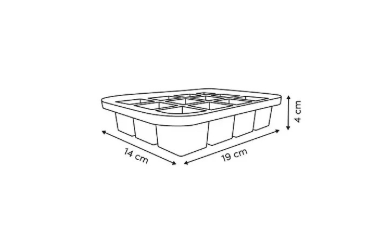 5Five форма за лед ICE квадрати 12ка