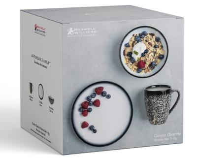 Maxwell&Williams сервиз за хранене Caviar Granit 3ч