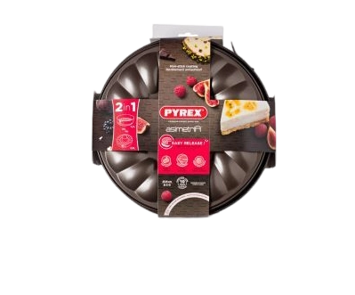 Pyrex bakeware за печене кръг 2в1 ф26см 